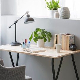 Relaxdays Rotating Pen Holder 7 Compartments Metal 10.5 x 16 x 17 cm Round Pen Storage Desk White