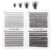 MOTIBACK Wimpern Extensions Set - 640 Pcs DIY Lash Extension