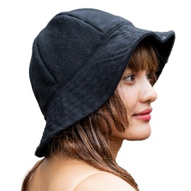 chill sauna hat, pure wool, sauna hat, sauna goods, cute, men's, women's, black, Black, M