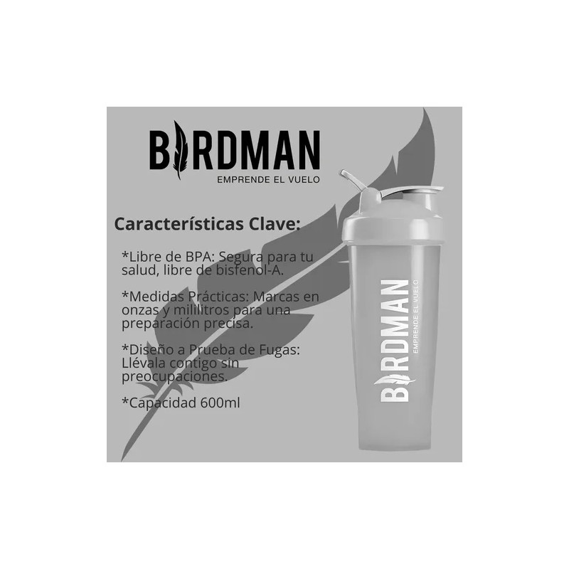 Birdman Proteína Falcon 510g + Creatina 450g + Shaker 600ml