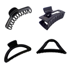 RHOSYN HAIR ACCESSORIES 4pcs Large Claw Clips For Thick Hair, Wide-open Large Hair Clips Nonslip Ponytail Holder Juda Bunn Shaper Hair Accessories For Women Girls