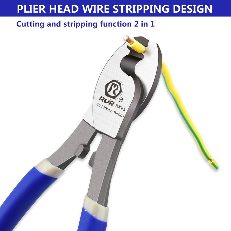 ZrgGea Cable Cutters 8 Inch, High Leverage Cable Cutter, Made