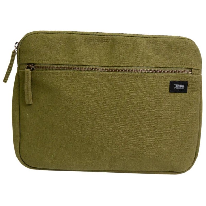 Terra Thread Organic Cotton Laptop Sleeve 13 Inch, Mustard Yellow