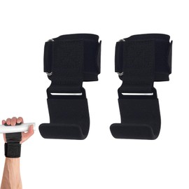 Pack of 2 Lifting Straps Strength Training Women Lifting Straps Gym Pull-Up Aid Gym Straps for Fitness Bodybuilding Weight Lifting Power Pulling Aids Strength Training for Men and Women Black