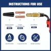 48Pcs Flux Core Gasless Nozzle Tips Kit KP1939-1 Flux Core