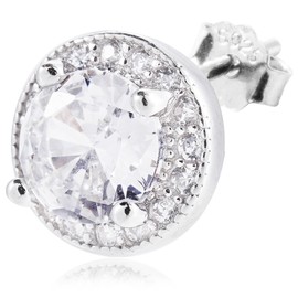 Men's Earrings, One Ear, Hypoallergenic, 925 Silver, Zirconia, Stylish, Cool, Korean Fashion, Titanium Sterling Silver Stainless Steel Copper, Cubic Zirconia