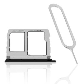 Replacement Standard Portable SIM and Memory Card Tray Holder w/SIM Card Ejection Pin Compatible with LG Harmony 3 LM-X420CS Cricket
