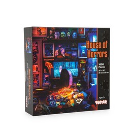 House of Horrors and Scary Movies 1000 Piece Jigsaw Puzzle by Rachid Lotf | Interactive Brain Teaser Board Game for Adults, Educational Toys & Games | 28 x 20 Inches