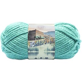 Lion Brand Yarn - Ovillo de lana, Miami Sea Foam, 1-paquete, 1