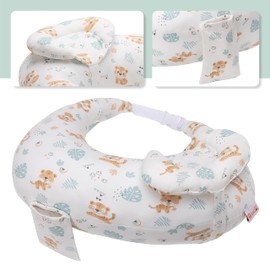 RUGUIES- Nursing Pillow- Breast Feeding Pillow Baby- Ergonomic and Adjustable Breastfeeding Pillows-Additional Anti-reflux Cushion to Elevate the Baby's Head-Double Washable Cover 100% Cotton.