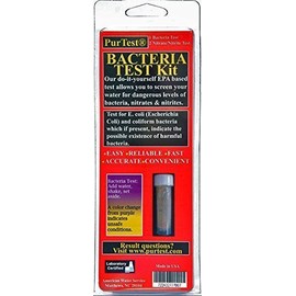 PurTest Bacteria Water Test Kit With Bacteria, Nitrate, & Nitrite Tests by PurTest