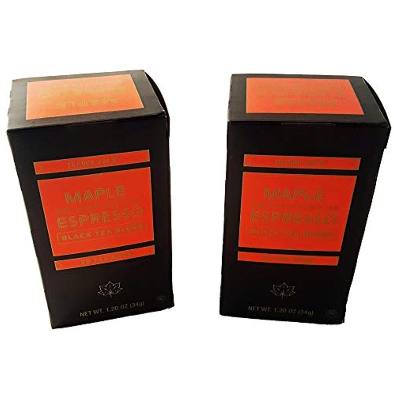 Trader Joe's Maple Espresso Black Tea - 2-Pack (40 bags)