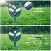 2 Pack NAVISOVL Solar Ultrasonic Animal Repellent Outdoor Cat, Squirrel,