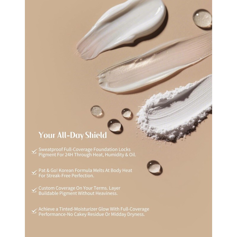 bayfree Tinted Moisture Foundation Balm, Foundation 24-Hour Long-Term Hold, Moisturiser,