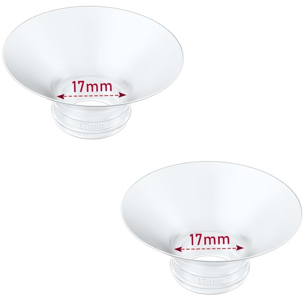 IVARONAL Flange Insert 2PCS 17mm Compatible with Momcozy M6/M5/S12 Pro/S9