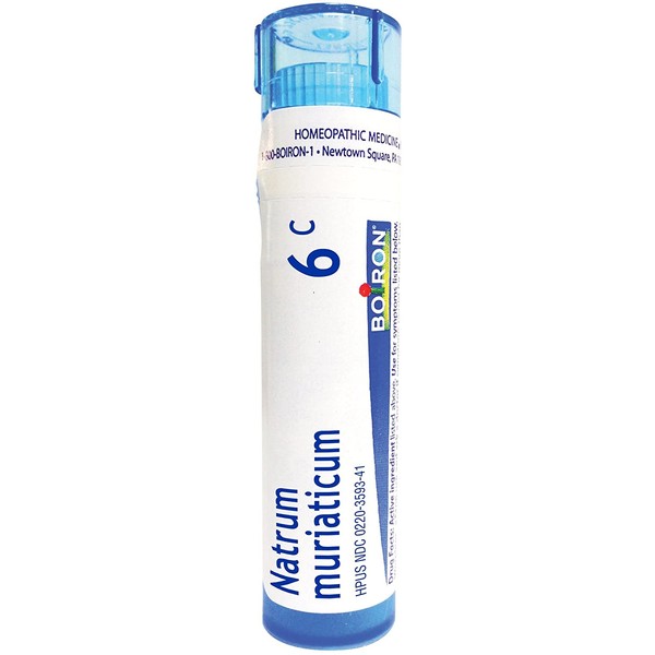 Boiron Natrum Muriaticum 6C, 80 Pellets, Homeopathic Medicine for Runny Nose