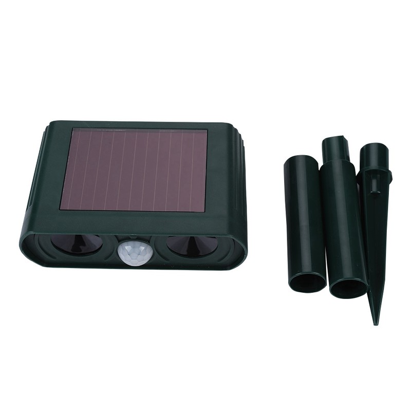 Solar Infrared Burst Ultrasonic Sound Animal Repeller Drive Cat Dog