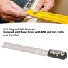 Digital Angle Ruler 200mm 0 to 360 Degree Stainless Steel