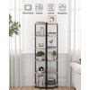 Hzuaneri Corner Shelf Stand, Corner Bookshelf, Storage Standing Shelf Unit