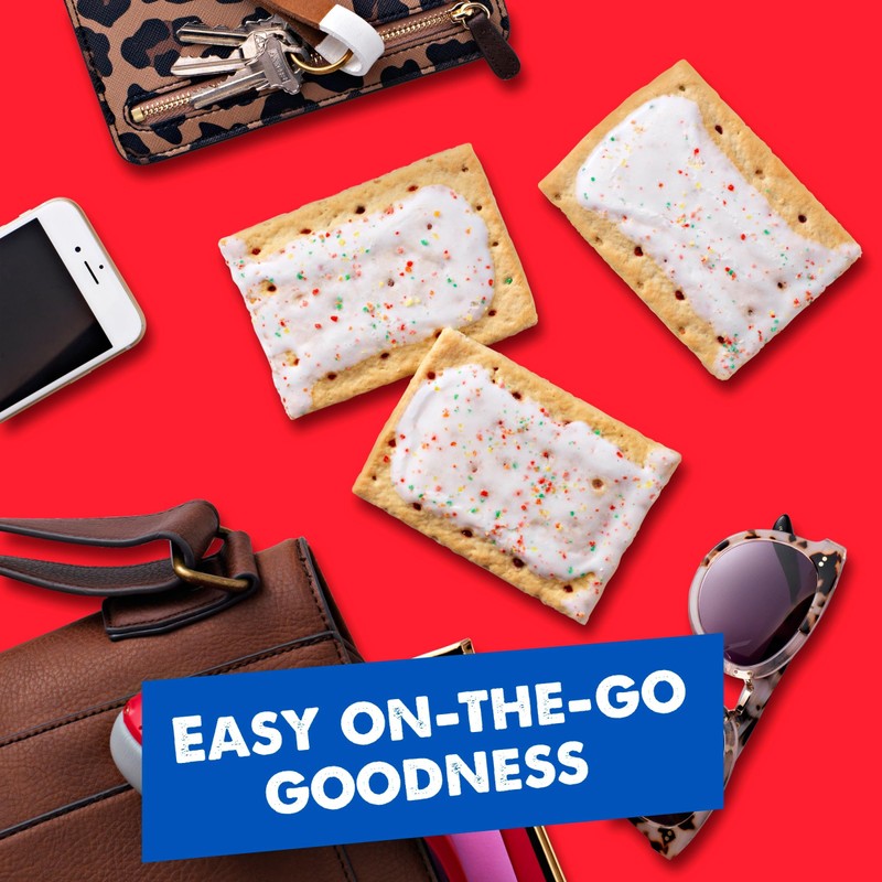 Pop-Tarts Toaster Pastries, Breakfast Foods, Kids Snacks, Frosted Strawberry (12
