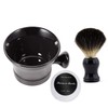 Ceramic Shaving Soap Bowl Kit For Men, Pure Badger Shaving