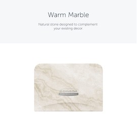 Kimberly-Clark Professional ICON Faceplate (58791), Warm Marble Design, for Coreless Standard Roll Vertical Toilet Paper Dispensers 2 Roll (Qty 1)