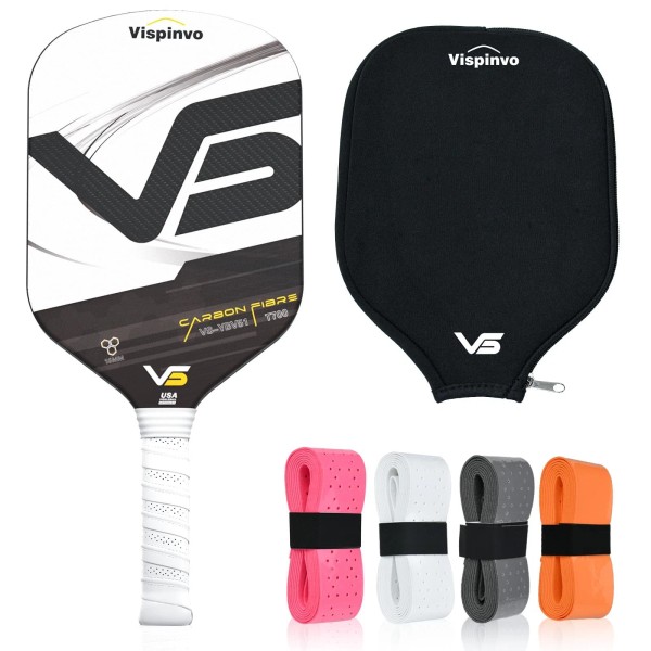 16MM Edgeless Pickleball Paddle, 3K T700 Thermoformed Raw Carbon Fiber