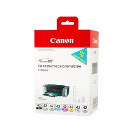 Canon CLI-42 8 PK Value Pack Ink, 8 Pack Compatible to PIXMA PRO-100 & PG-243/ CL-244 Ink Multi pack, Compatible to TR4520, MX492, MG2520, MG2922, TS302 and TS202 Printers