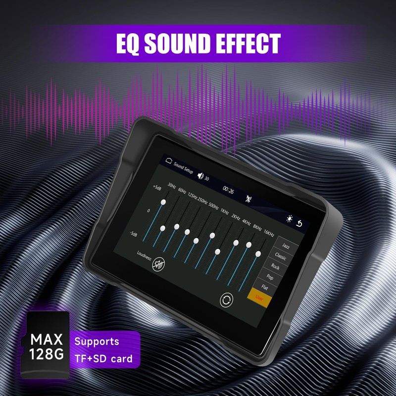 Rimoody 7 Inch Motorcycle Carplay Screen with Wireless Carplay Android