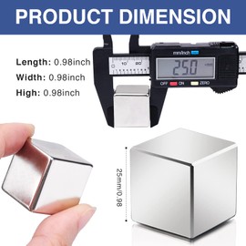 MIKEDE Magnets, 2 Pack Neodymium Magnets Small Rare Earth Magnets Heavy Duty for Crafts, Science Project Magnets