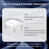 DWCN Table Cloth Wipe Clean Tablecloth Outdoor Table Cloth Waterproof