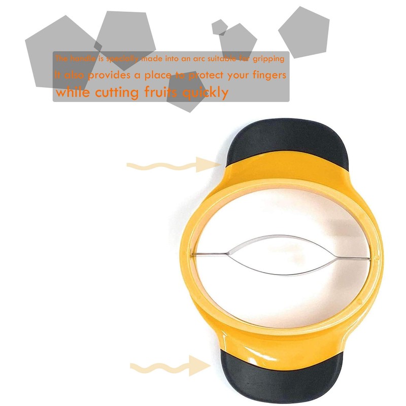 YNHIAG Mango Slicer, Yellow, Plastic and Stainless Steel