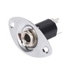 Metal Electric Guitar Jack Plate, Noise Reduction Oval Shaped Output