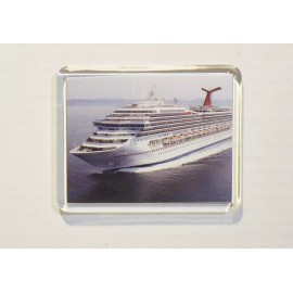 REFRIGERATOR MAGNET CARNIVAL LIBERTY CRUISE SHIP - 3.5”x 3”