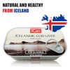 Ican Hígado de bacalao salvaje enlatado de Islandia, paquete de