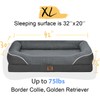 Washable Orthopedic Large Dog Bed - Removable Orthopedic Foam Dogs