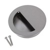 logyues 7x1.5cm Stainless Steel Hidden Concealed Recessed Pull Handles Round