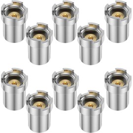 10pcs Thread Magnetic Adapters, Brass and Iron 510 Thread Adapter Soldering Iron Connector Threaded Screw Converter for Connecting Circuit Board Repair Soldering
