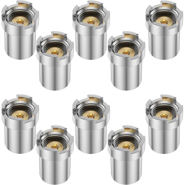 10pcs Thread Magnetic Adapters, Brass and Iron 510 Thread Adapter