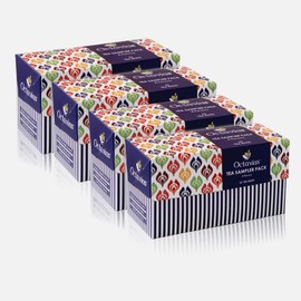 Octavius Tea Sampler Pack | 8 Assorted Black & Green Teas | 32 Teabags | Tea Sampler Variety Pack | Pack of 4