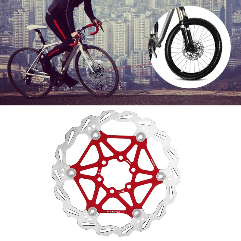 160/180/203mm Mountain Bike Type Floating Brake Disc Bicycle Brake Pad