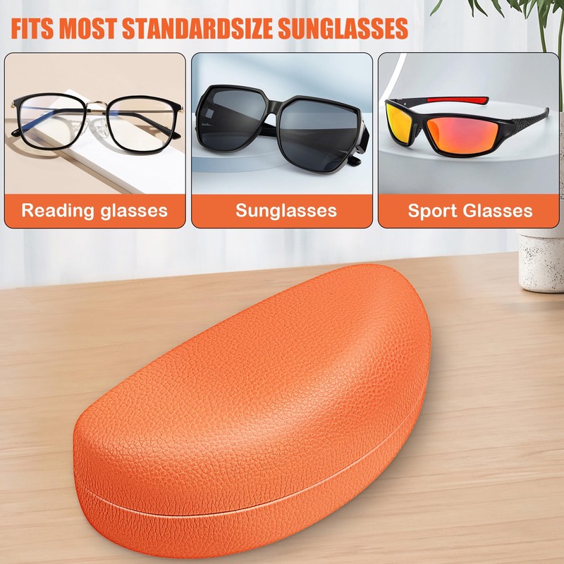 Women Leather Extra Large Case for Most Oversized Sunglasses and