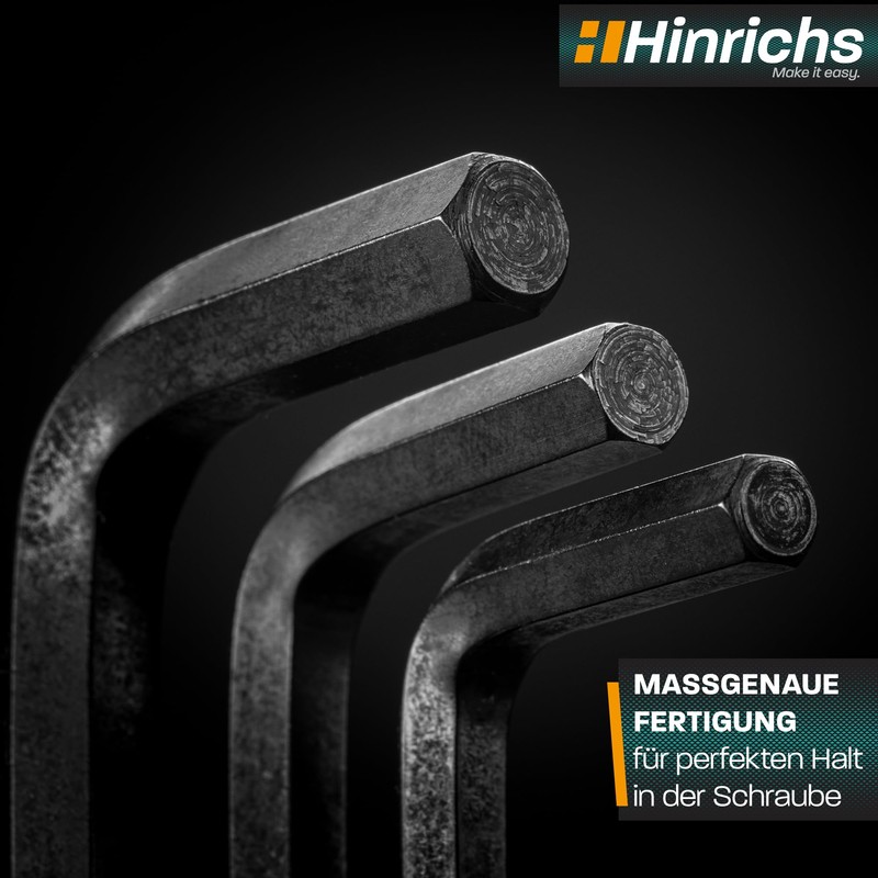 Hinrichs 30 Piece Hex Key Set Inch and Metric -