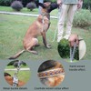 BGX Soft Touch Hand-Woven Leather Collar and Hand-Woven Leash Set
