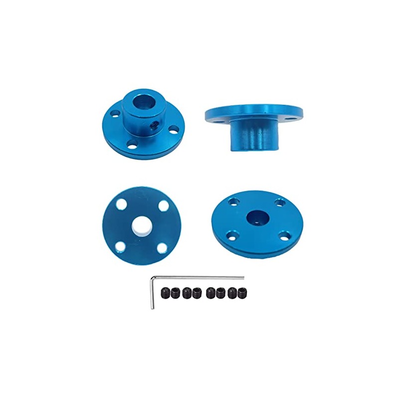 4pcs 8mm Aluminum Alloy Rigid Flange Coupling Motor Guide Shaft