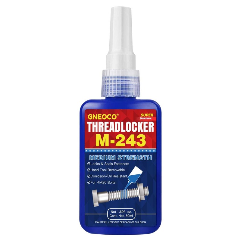 ThreadLocker Blue, Thread Lock Medium Strength Lock Tight for Nuts,