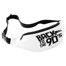 Back to The 90s Bum Bag (One Size, White)