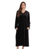 Just Love Plush Zipper Lounger Robe 6795-BLK-3X