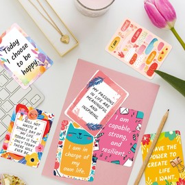 Encouragement Cards,TuoYi 50pcs Inspirational Greeting Cards for School Workplace Gifts, Mini Inspirational Appreciation Business Cards for Students Teachers Colleagues Birthday Christmas Party