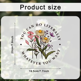 Whaline 30Pcs Wild Flower Iron On Transfers Patches Wildflowers Butterfly Heat Transfer Iron Patches Vintage Floral Print Heat Transfer Stickers for Spring Summer T-Shirts Clothing DIY Craft Decor